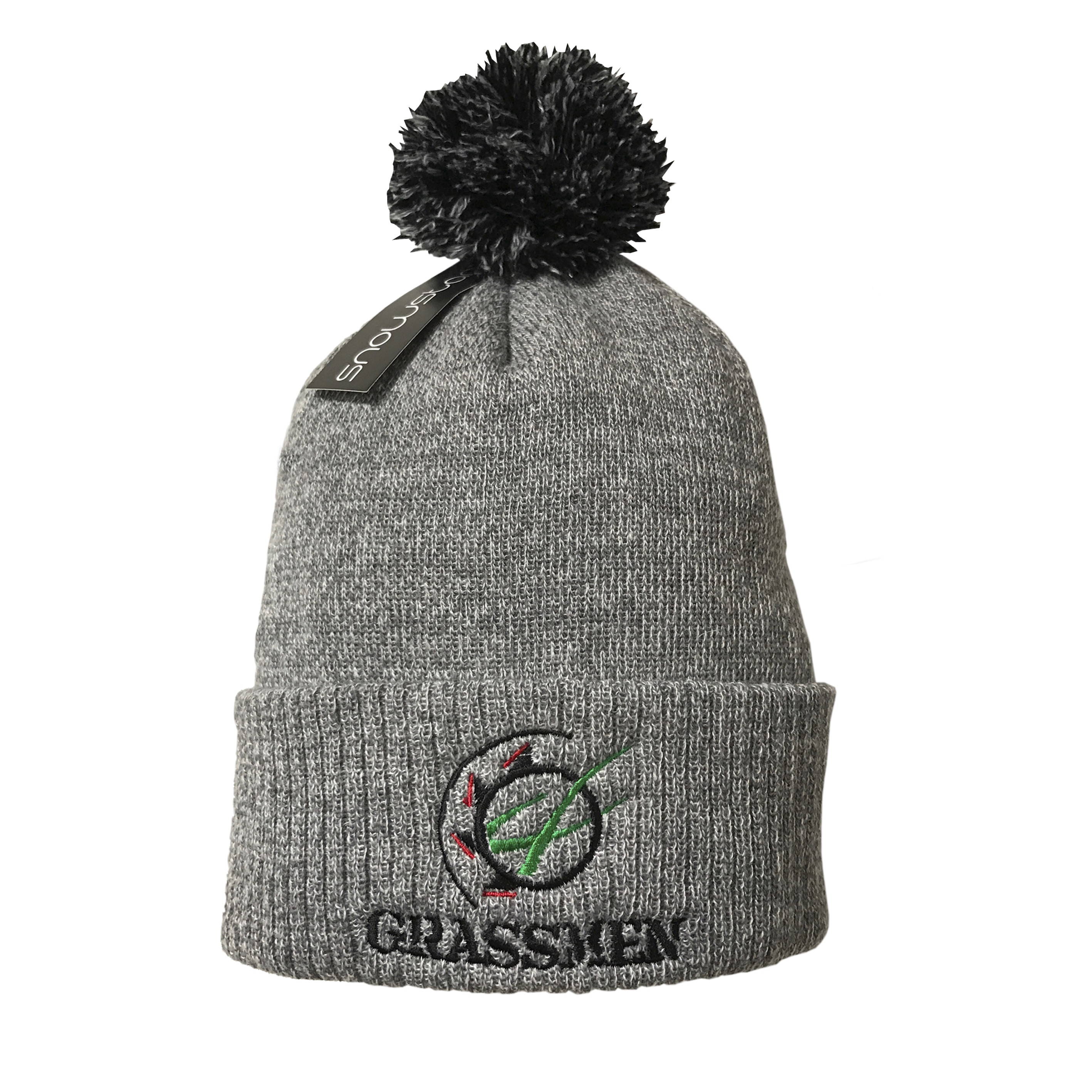 dark grey bobble hat